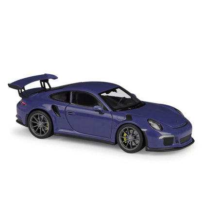 WELLY 1:24 Porsche 911 GT3 RS Blue Diecast Model Car