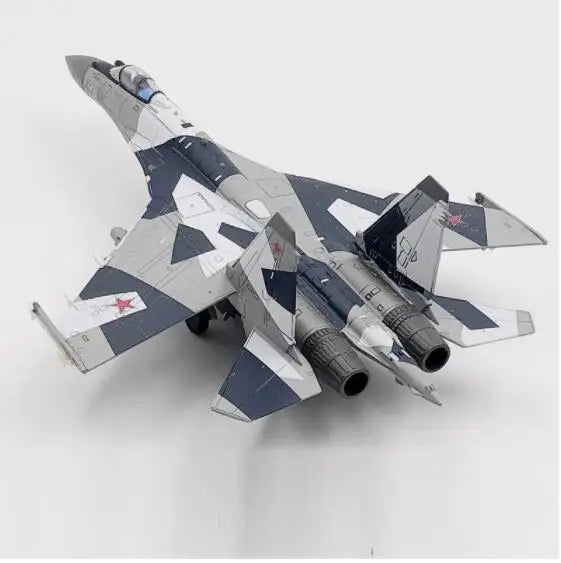 Jason TUTU Aircraft Plane model 1/100 Russian Air Force fighter Su 35 airplane Alloy model diecast 1:100 metal Planes