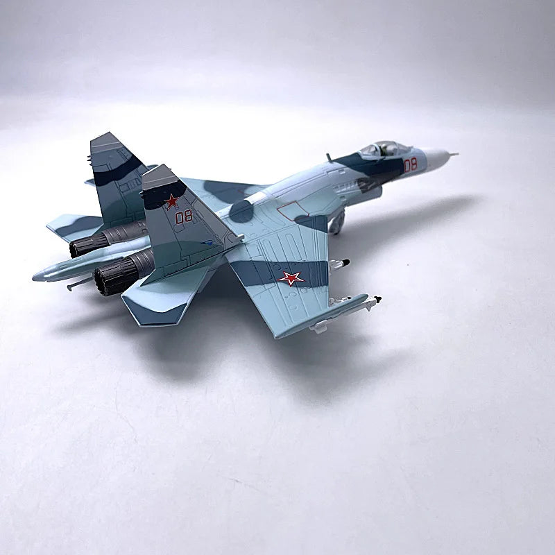 JASON TUTU 1/100 Scale Russia Su27 Military Model Aircraft Model SU-27 fighter jet alloy Plane Drop Shipping
