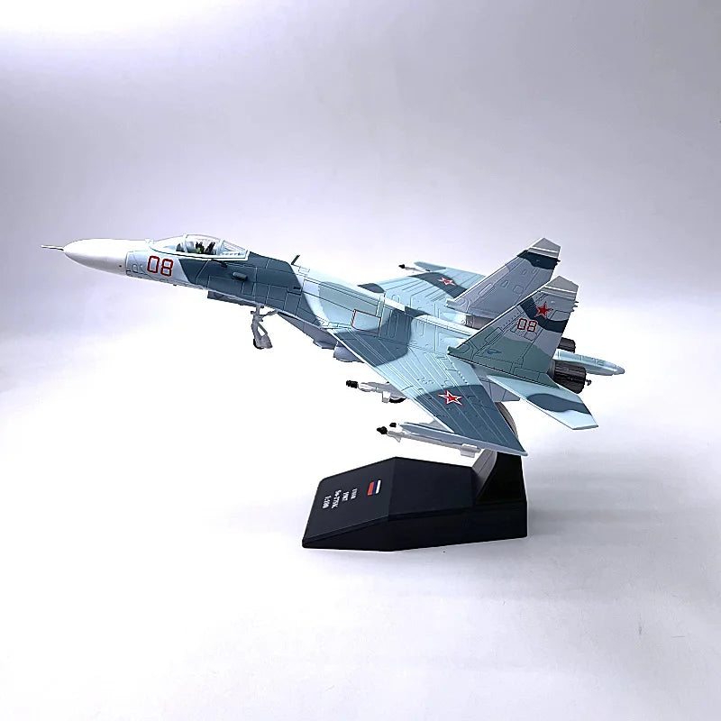 JASON TUTU 1/100 Scale Su35 Alloy Model Russian Fighter SU-35 Aircraft Model Plane Drop Shipping