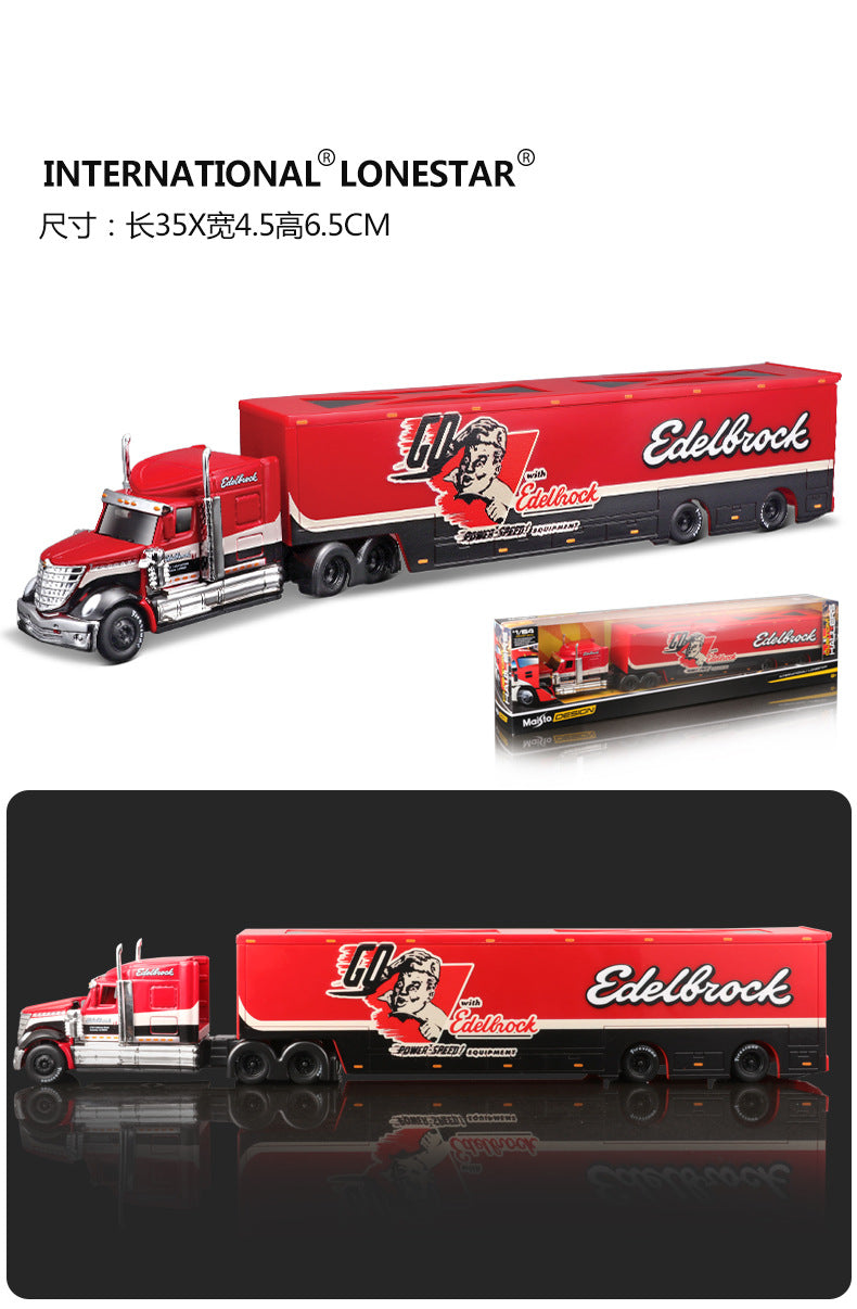 Maisto 1:64 MACK Anthem LoneStar UP Transport Trailer Diecast Model