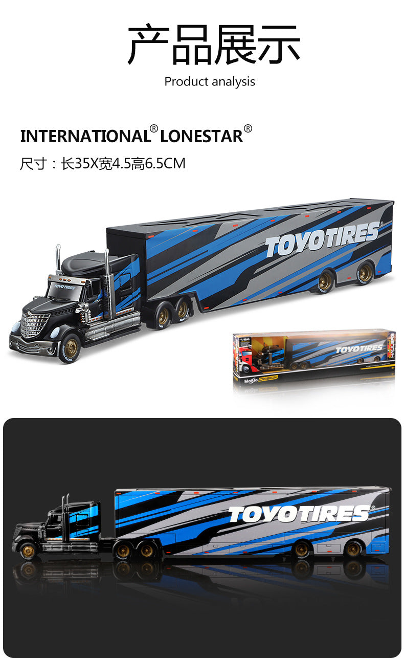 Maisto 1:64 MACK Anthem LoneStar UP Transport Trailer Diecast Model
