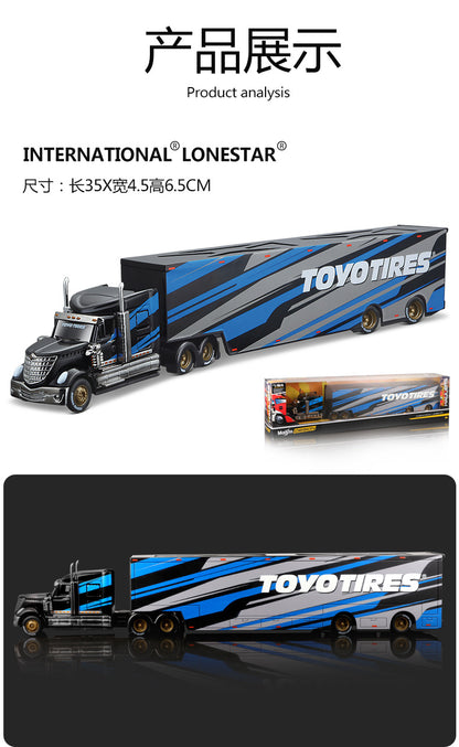 Maisto 1:64 MACK Anthem LoneStar UP Transport Trailer Diecast Model