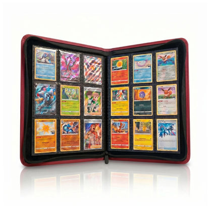 EVORETRO 9-Pocket Zip-Up Trading Card Zipper Binder for 360 cards