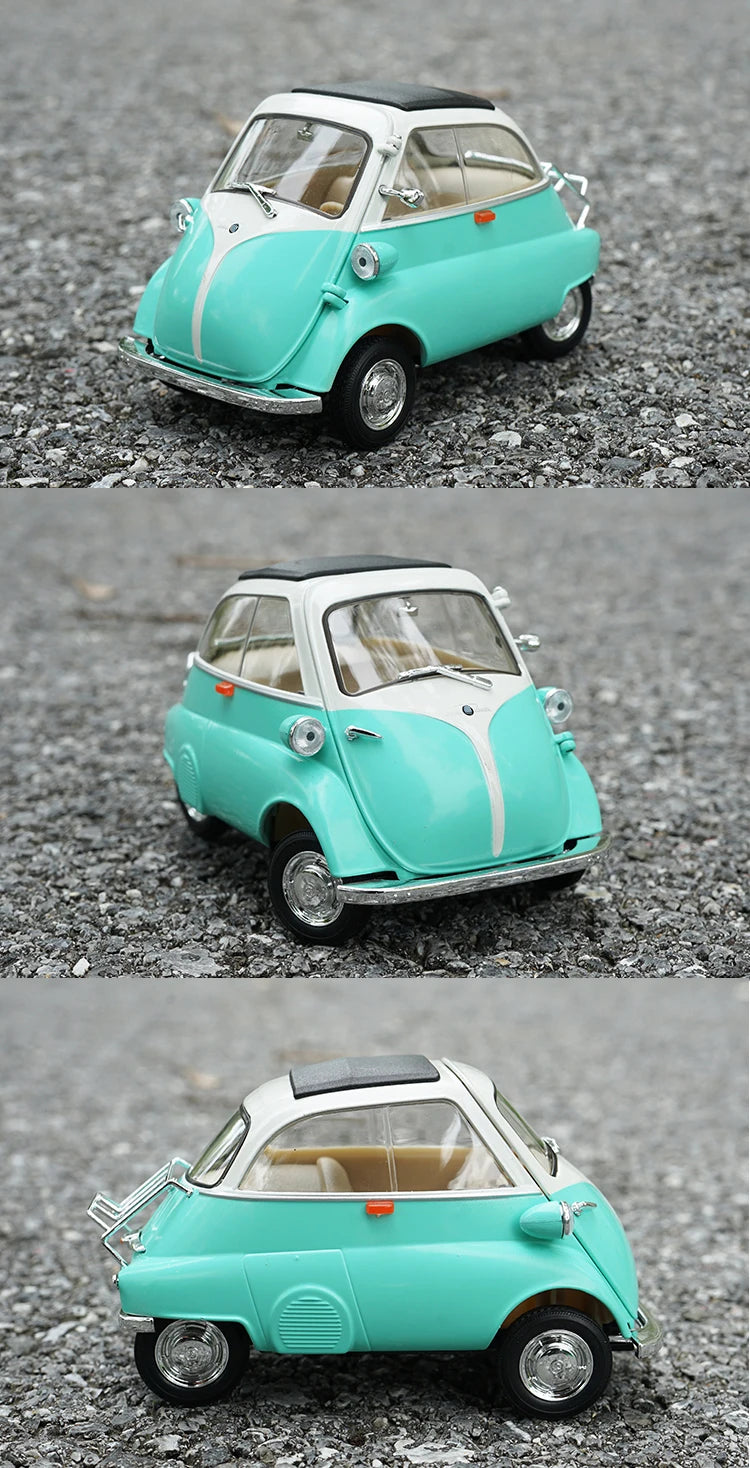 WELLY 1:18 BMW Isetta Alloy Car Diecasts & Toy Vehicles Car Model Miniature Scale Model Car For Children