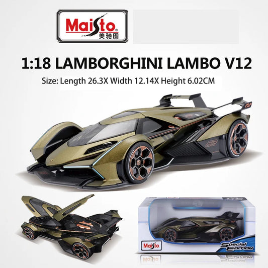 Maisto 1:18 Lamborghini Lambo V12 Vision Gran Turismo Sports Diecast Collectible Model Car