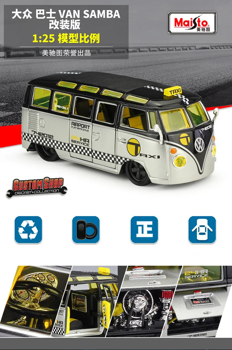 Maisto 1:24 Volkswagen Samba Bus Diecast Model