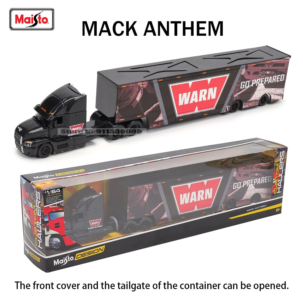 Maisto 1:64 MACK Anthem 2019 FORD LoneStar Transport Casting Manufacturing Trailer Model Simulation Model Alloy Car Collection