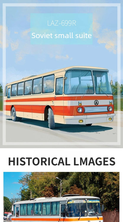 MODEL RTR 1:43 LAZ-699R Retro Intercity Bus Collectible Model