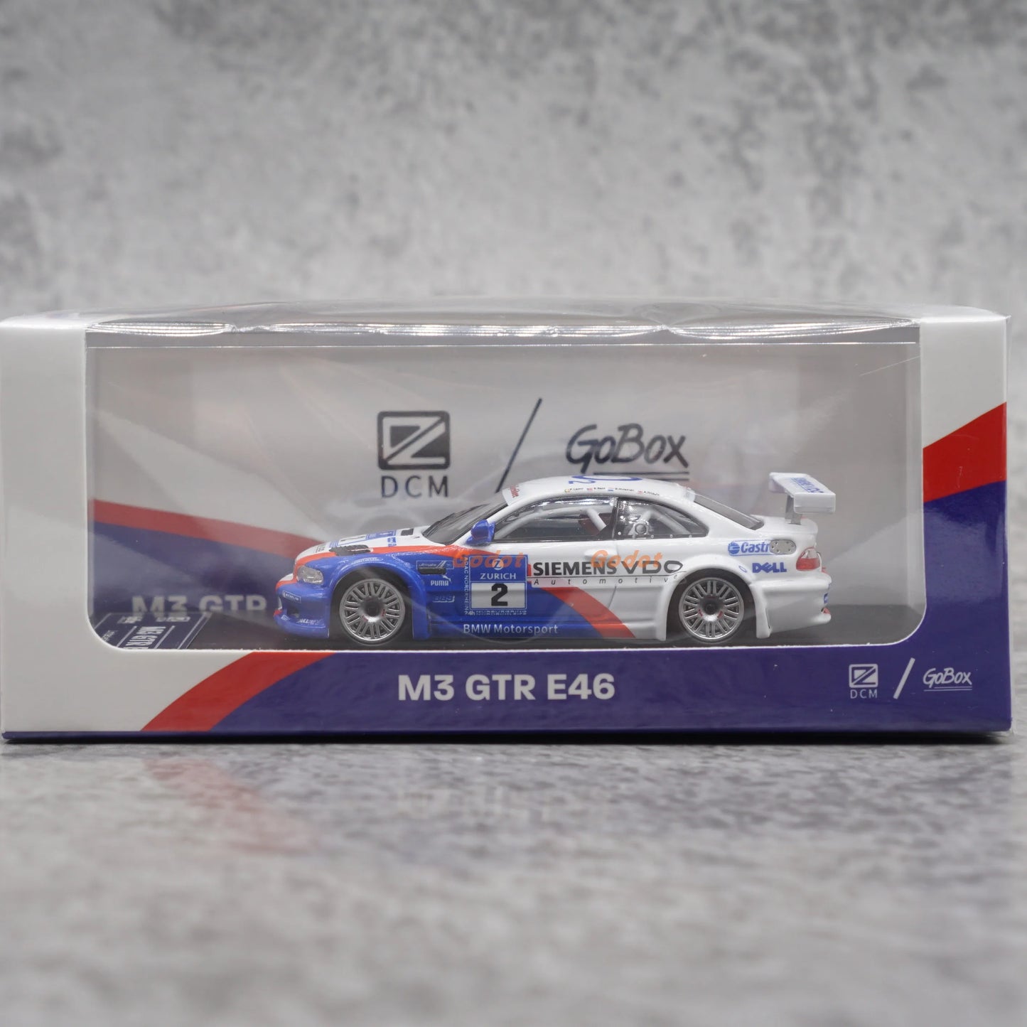 DCM 1:64 BMW M3 GTR E46 Racing Car Diecast Model Collectible