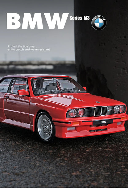 Bburago 1:24 BMW M3 E30 1988 Alloy Car Diecasts & Toy Vehicles Car Model Miniature Scale Model Car For Children