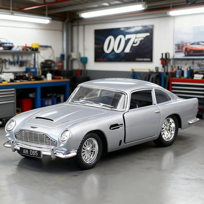 DB5 007 Supercar Alloy Diecast Model Car Premium Collectible Model by WELLY
