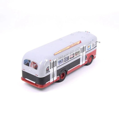 1/43 Scale Toy Car ZIS-155 Mobile Children's Cinema Russian Ufa Bus SJAVN008 Alloy Model Static Model Boy Toy Gift