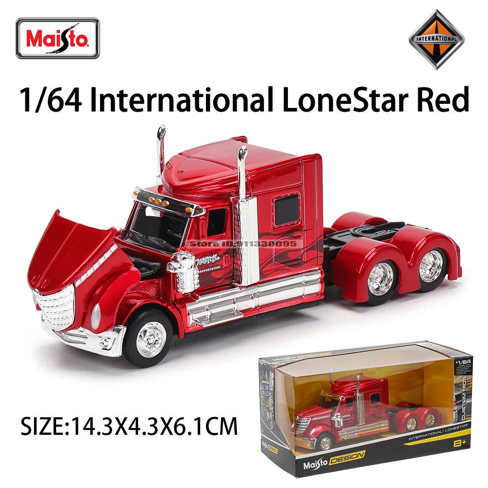 Maisto 1:64 Mercedes-Benz & Mack Anthem Tow & Go Die-Cast Truck with Trailer