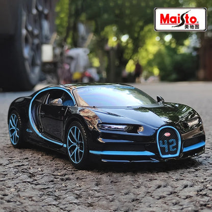 WELLY 1:24 Bugatti Veyron Chiron Supercar Alloy Car Model Diecasts & Toy Vehicles Collect Car Toy Boy Birthday gifts