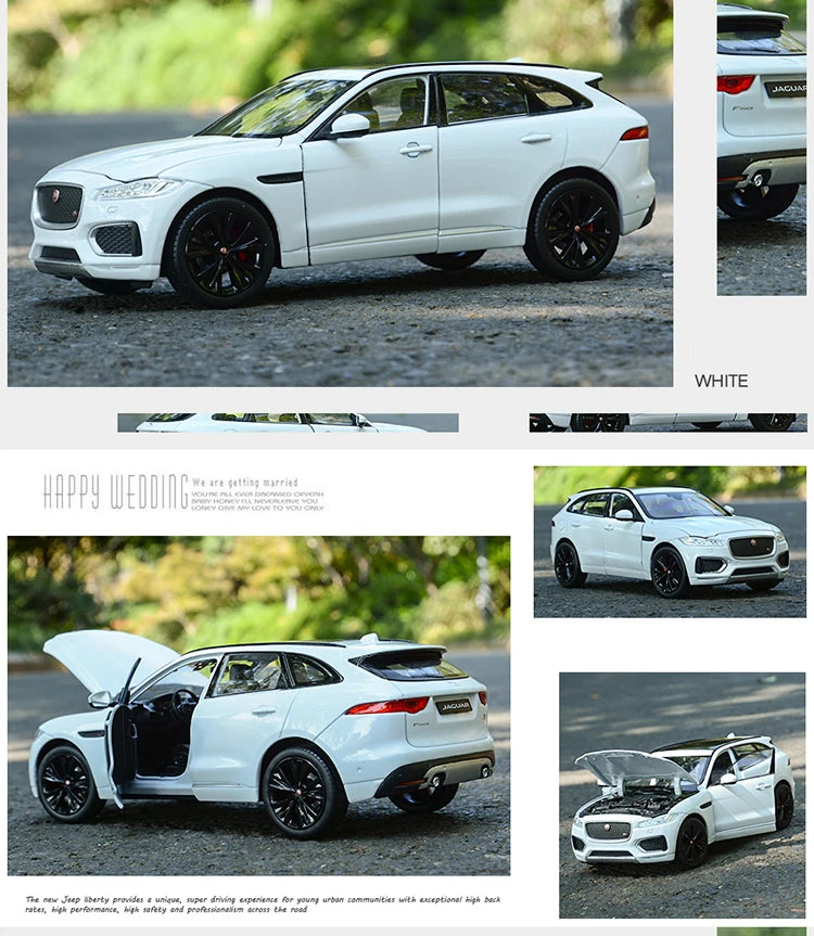 WELLY 1:24 Jaguar F-PACE SUV Alloy Car Model Diecasts & Toy Vehicles Collect Car Toy Boy Birthday gifts