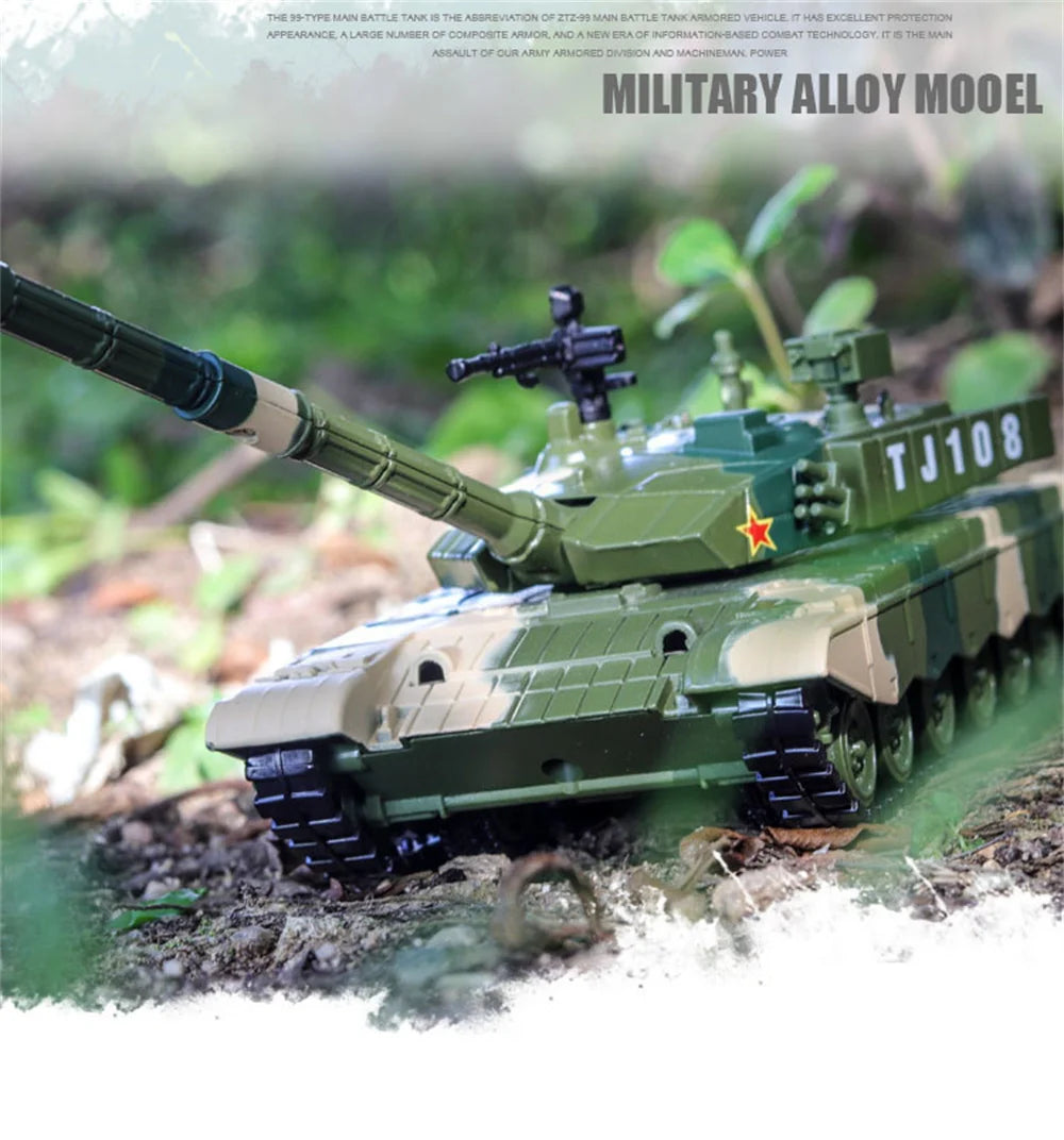 Type ZTZ-99 Tank Diecast Collectible Model - Sound & Light Edition