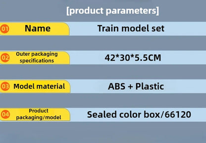 HO Scale 1:87 Electric Model Train Set with Locomotive, Carriages and Track