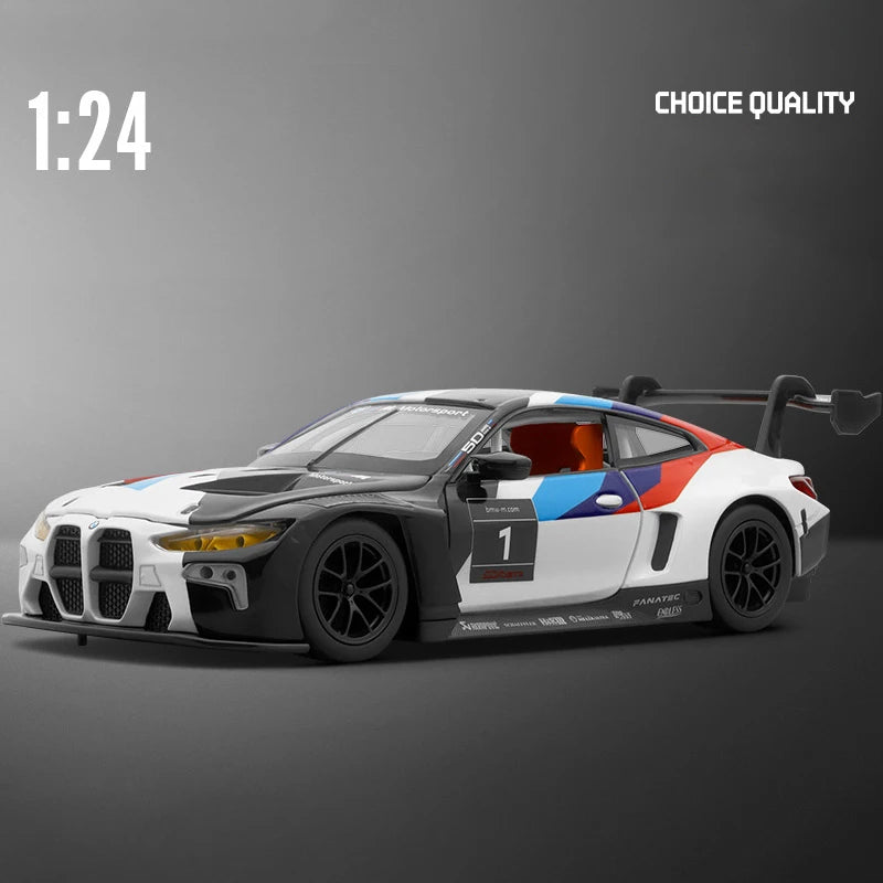 BMW Z4 GT3 M4 BMW M6 Racing Diecast Model Car (1:24 Scale)