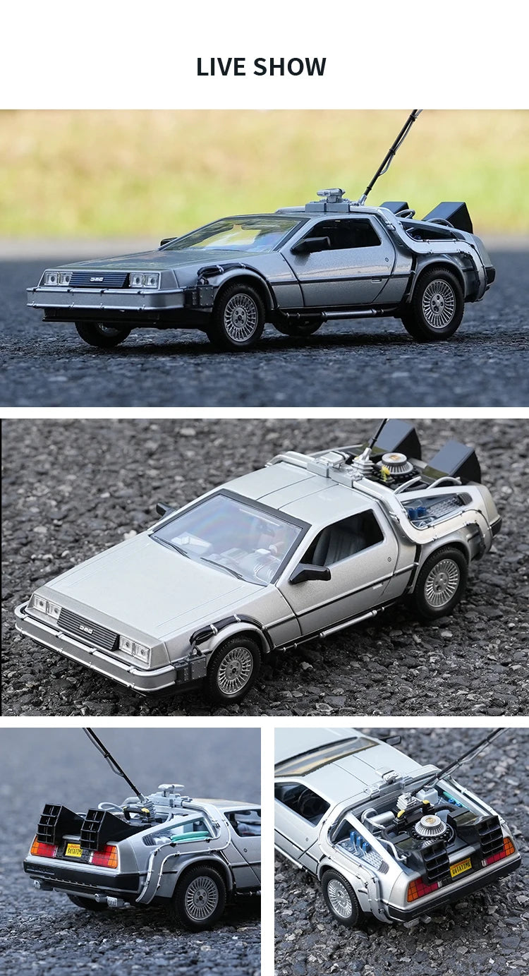 WELLY 1:24 Diecast Alloy Car Model – Back to the Future Edition