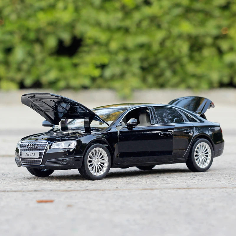 Audi A8 Luxury Sedan Diecast Model Car with Sound & Light – 1:32 Scale