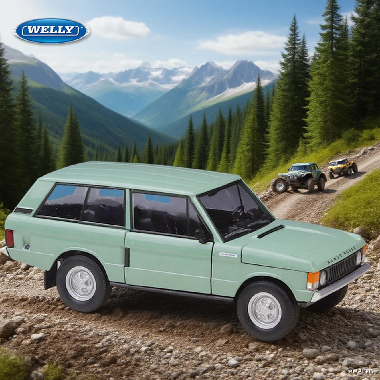 Welly 1:24 Land Rover Range Rover 1970 Diecast Model Car