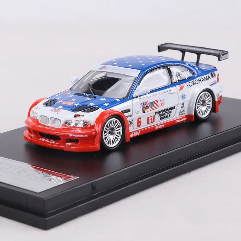 DCM 1:64 BMW M3 GTR E46 Racing Car Diecast Model Collectible