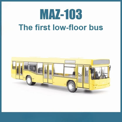 Low Floor Bus MAZ-103 Diecast Model Belarus Bus JAVN066 Model