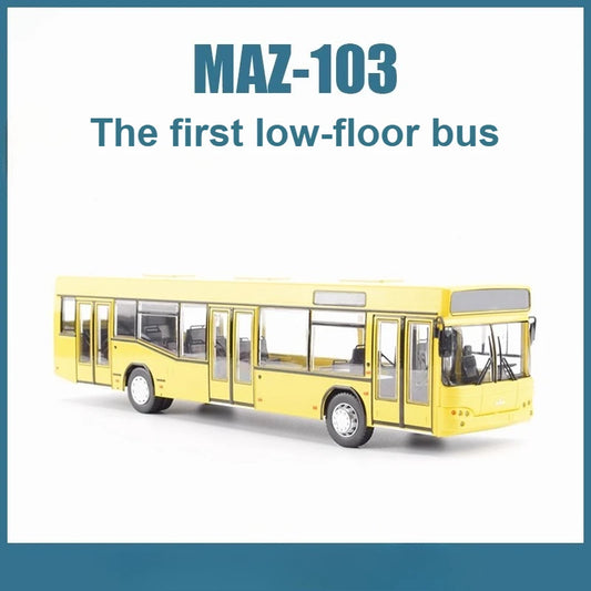 Low Floor Bus MAZ-103 Diecast Model Belarus Bus JAVN066 Model