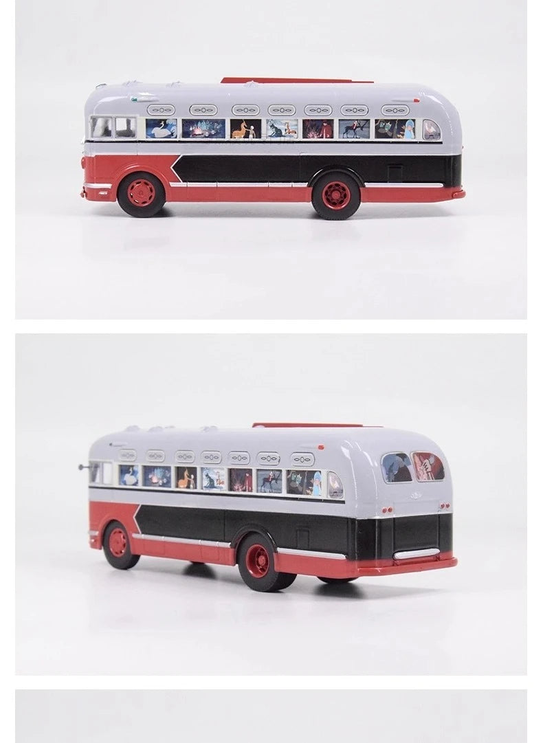 1/43 Scale Toy Car ZIS-155 Mobile Children's Cinema Russian Ufa Bus SJAVN008 Alloy Model Static Model Boy Toy Gift