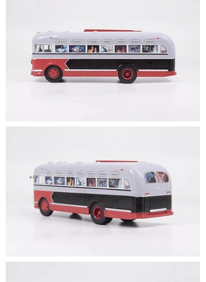 1/43 Scale Toy Car ZIS-155 Mobile Children's Cinema Russian Ufa Bus SJAVN008 Alloy Model Static Model Boy Toy Gift