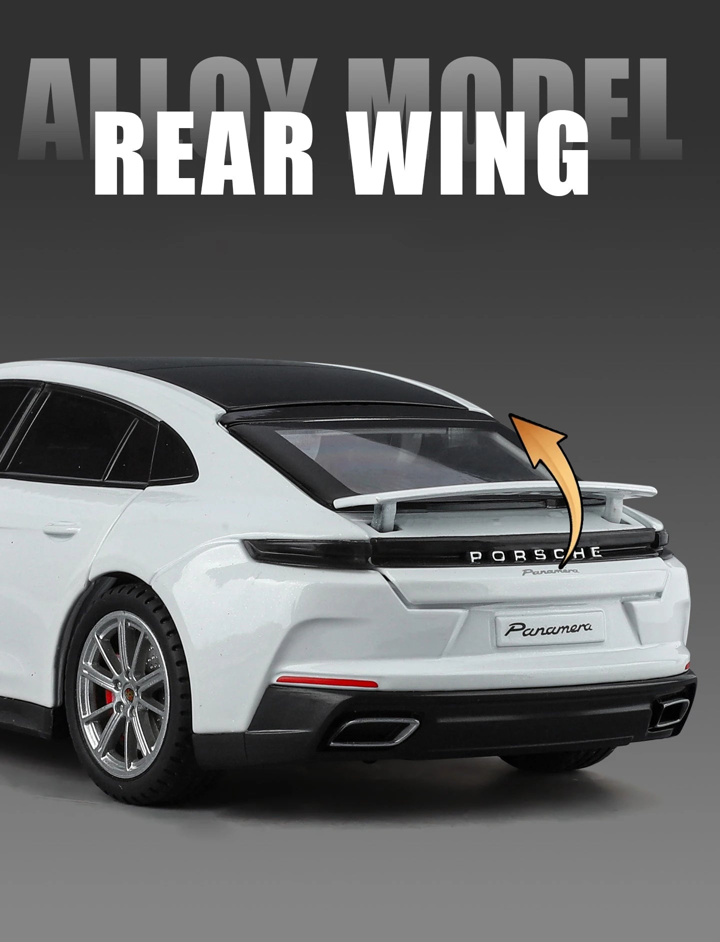 Porsche Panamera Diecast Alloy Model Car with Sound, Light &amp; Pull-Back Action