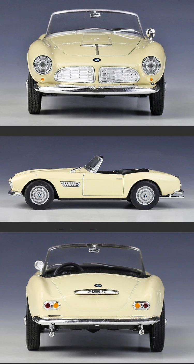 WELLY 1:24 BMW 507 Convertible BMW 507 Soft-Top 1956 Alloy Car Model Diecasts & Toy Vehicles Collect Car Toy Boy Birthday gifts