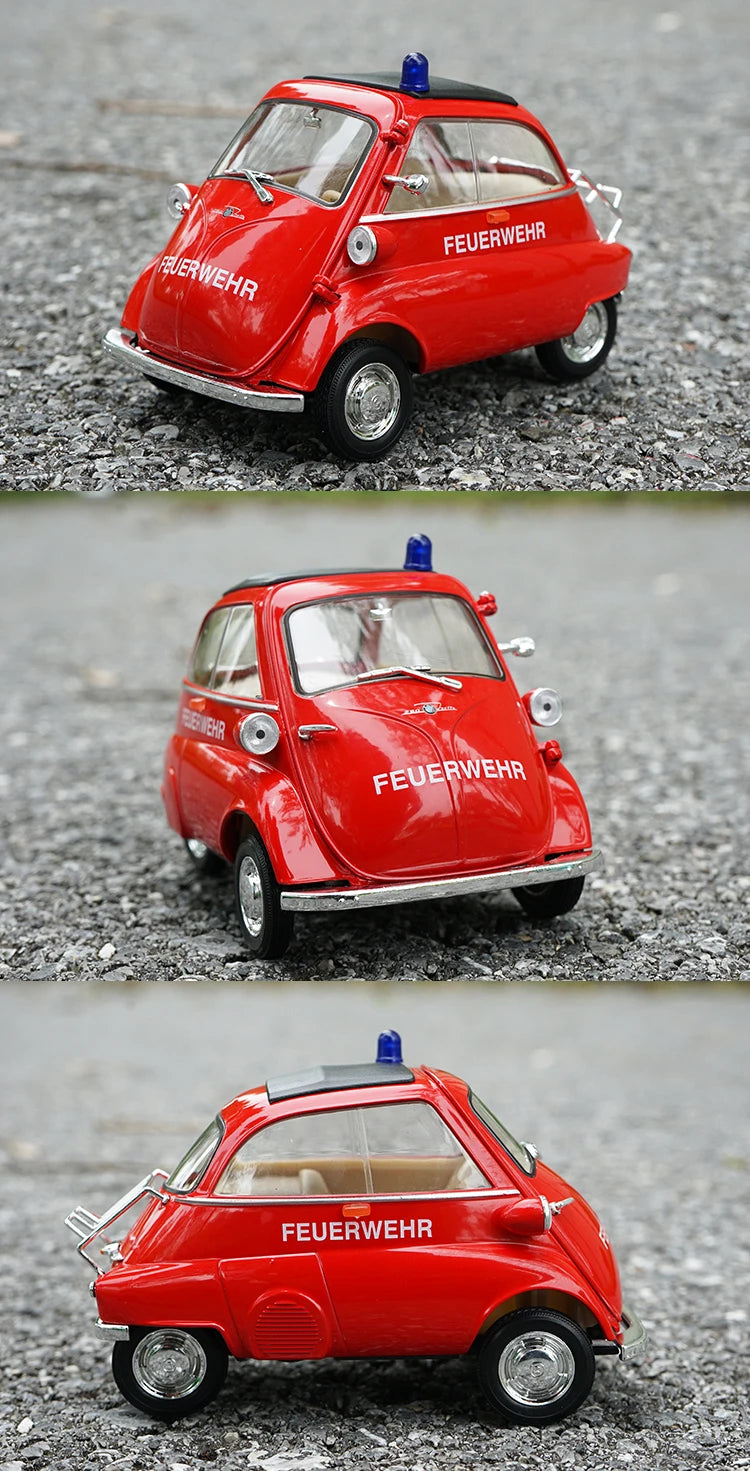 WELLY 1:18 BMW Isetta Alloy Car Diecasts & Toy Vehicles Car Model Miniature Scale Model Car For Children