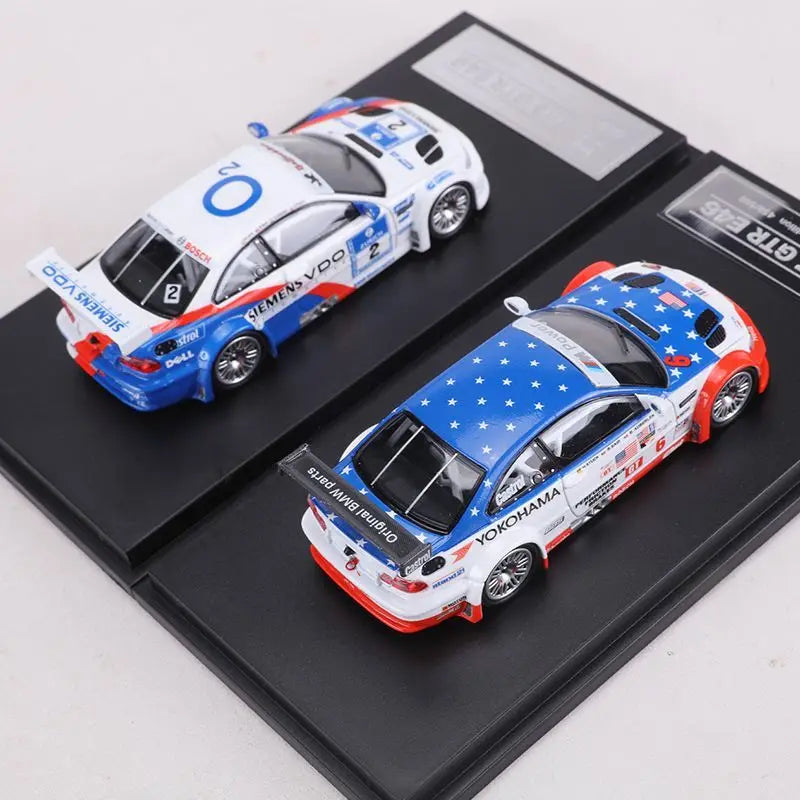 DCM 1:64 BMW M3 GTR E46 Racing Car Diecast Model Collectible