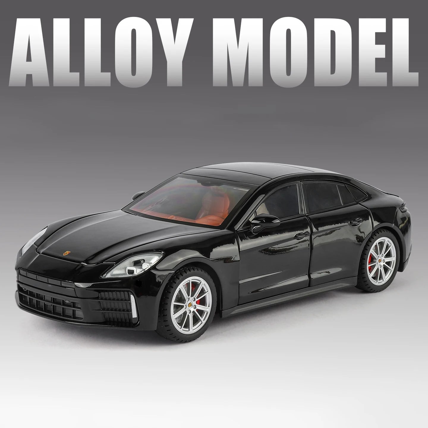 Porsche Panamera Diecast Alloy Model Car with Sound, Light &amp; Pull-Back Action