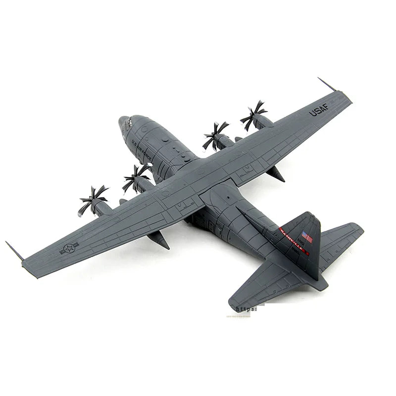 JASON TUTU 1:200 Diecast Airplane Model American AC-130 Attack Air Gunship Aircraft Model Alloy C-130 Hercules Transport Aircraf
