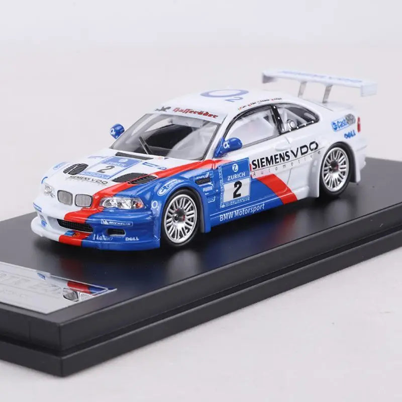 DCM 1:64 BMW M3 GTR E46 Racing Car Diecast Model Collectible