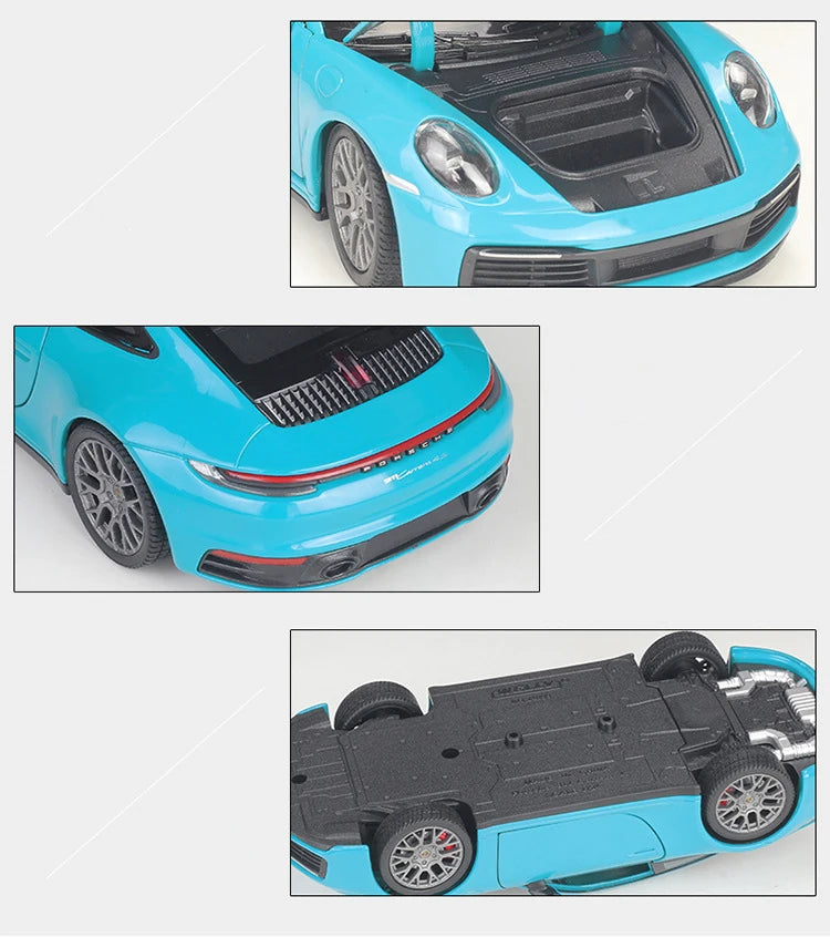 WELLY 1:24 Porsche 911 Carrera 4S Alloy Car Model Diecasts & Toy Vehicles Collect Car Toy Boy Birthday gifts