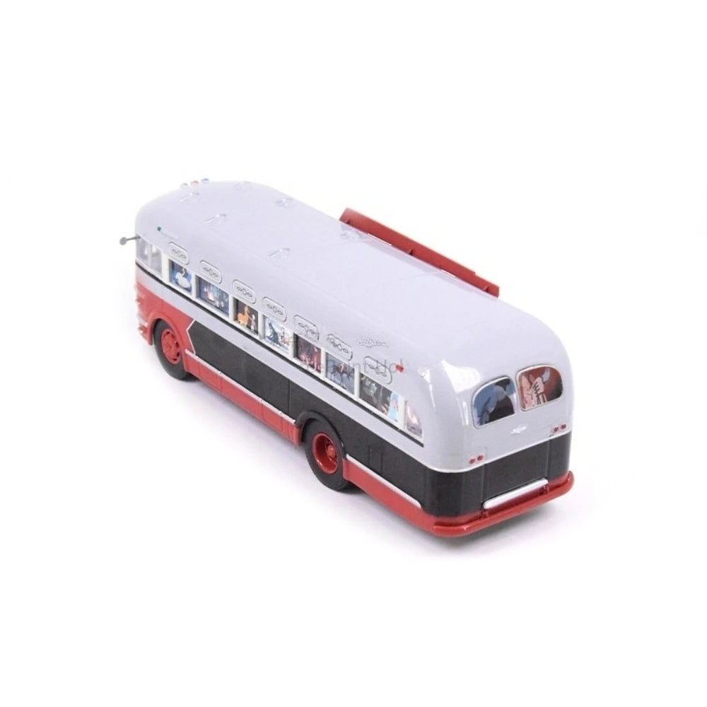 1/43 Scale Toy Car ZIS-155 Mobile Children's Cinema Russian Ufa Bus SJAVN008 Alloy Model Static Model Boy Toy Gift