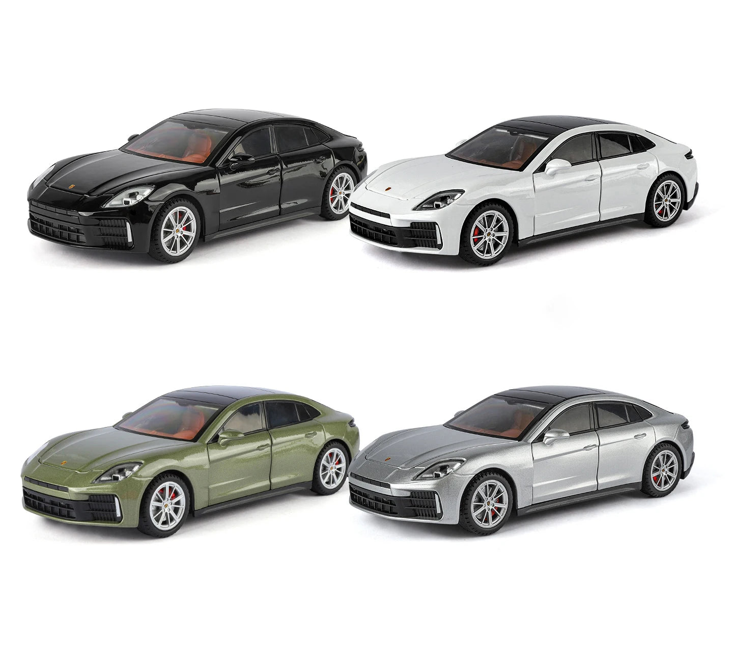 Porsche Panamera Diecast Alloy Model Car with Sound, Light &amp; Pull-Back Action