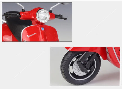 WELLY 1/12 Vespa GTS Super 2020 Die Cast Motorcycle Model Toy Vehicle Collection Autobike Off Road Autocycle Toys Car