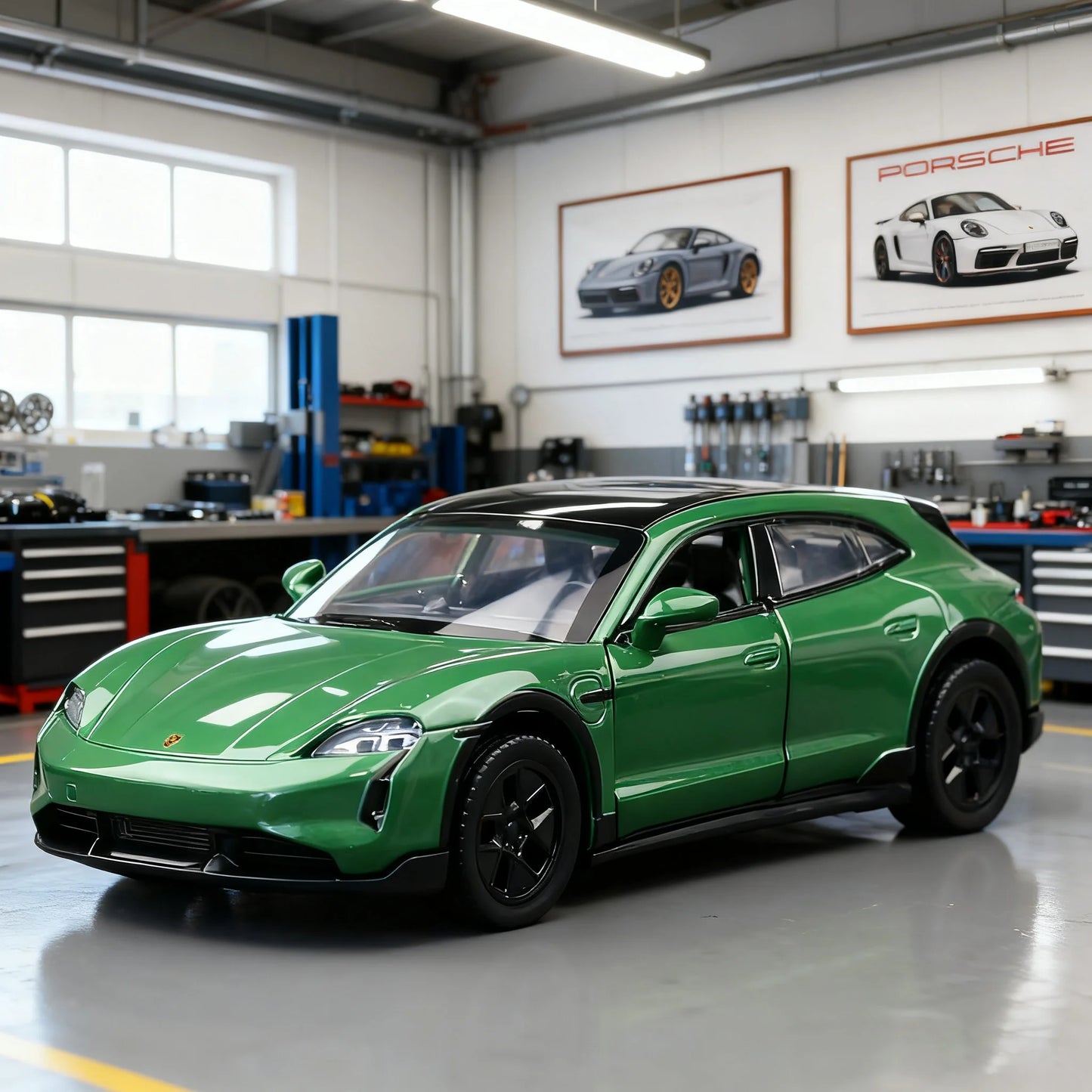 1:36 Porsche Taycan Turbo S Cross Turismo Alloy Car Model