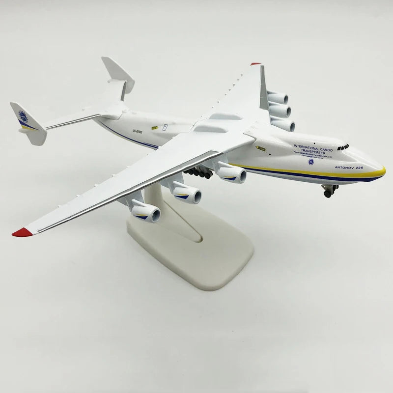 JASON TUTU 20CM Antonov AN225 StrategicTransport Diecast Metal Model Plane An-225 Drop Shipping