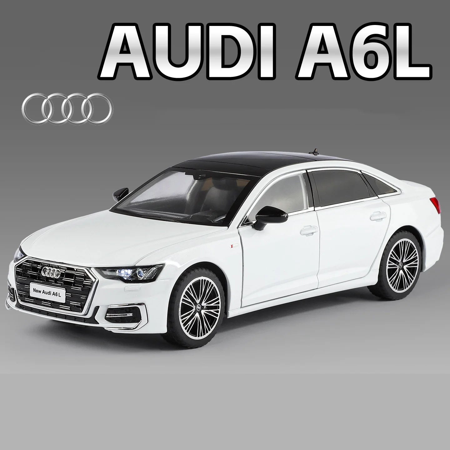 AUDI A6 Alloy Diecast Model Car - Sound and Light Collection Edition – 1:24 Scale