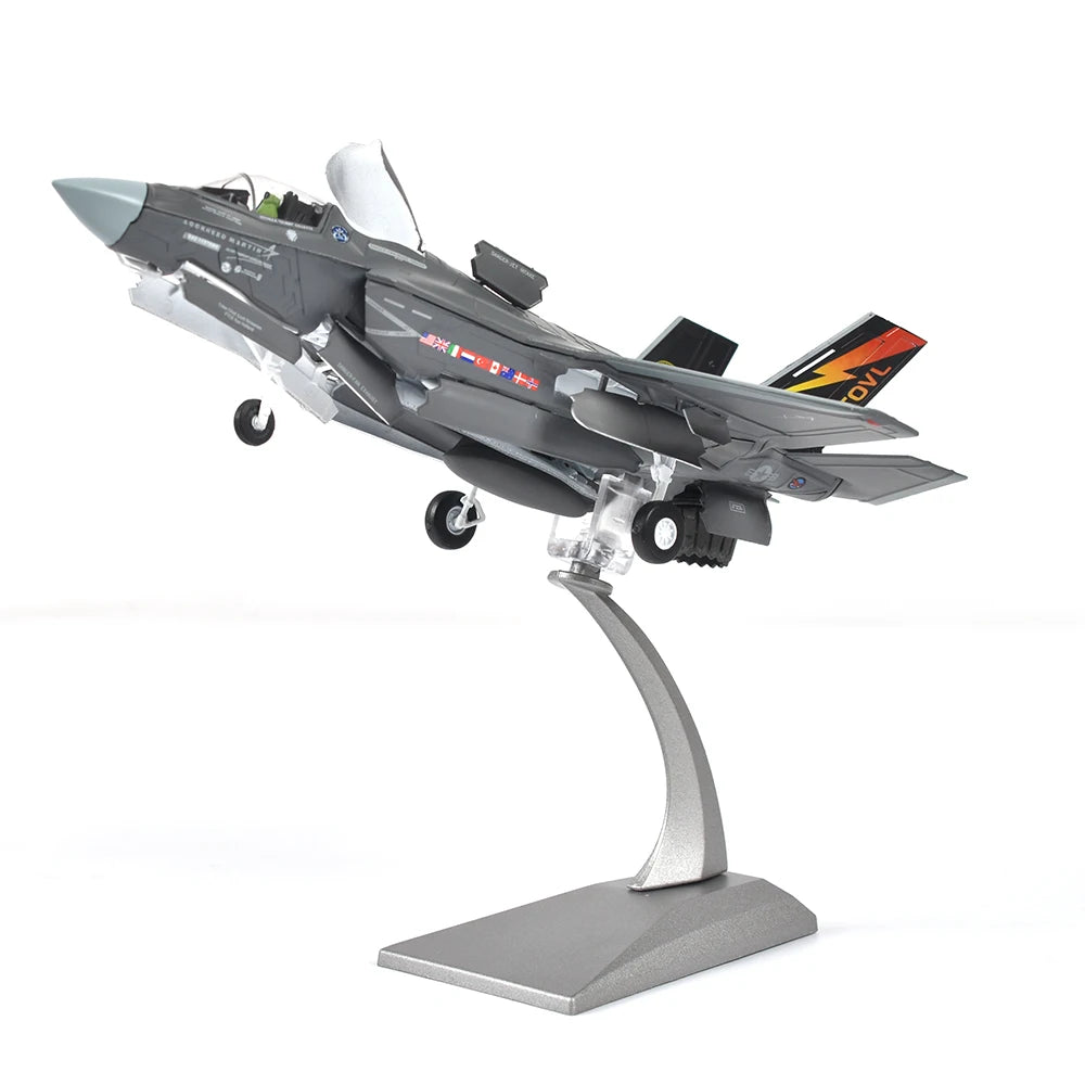 JASON TUTU 1/72 Scale Alloy Model Diecast F35B Fighter F-35 Lightning II Aircraft Model Plane Drop Shipping