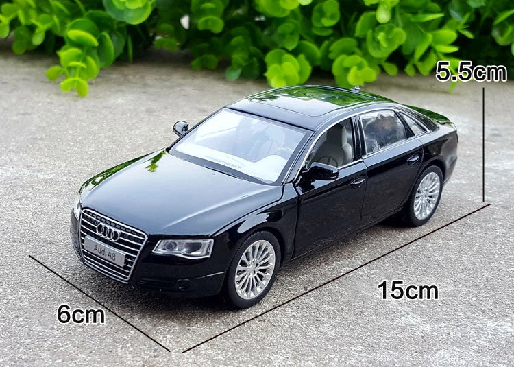 Audi A8 Luxury Sedan Diecast Model Car with Sound & Light – 1:32 Scale