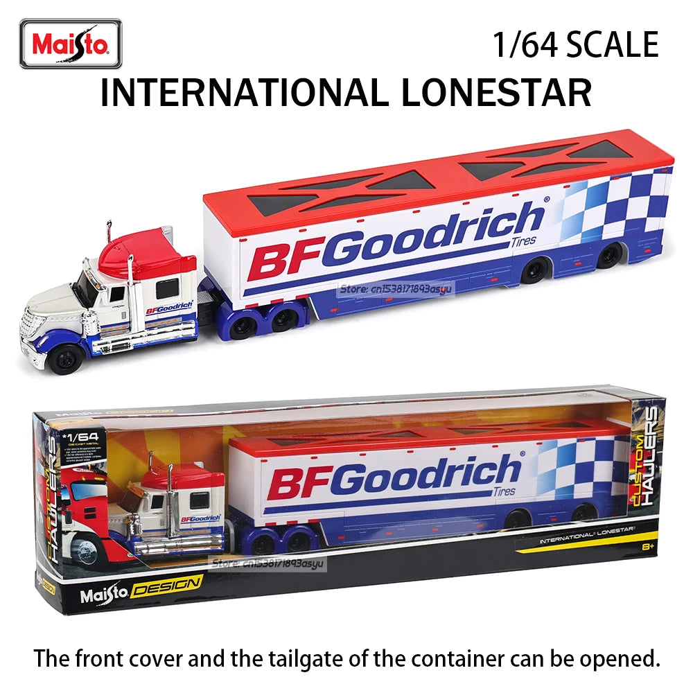 Maisto 1:64 MACK Anthem 2019 FORD LoneStar Transport Casting Manufacturing Trailer Model Simulation Model Alloy Car Collection
