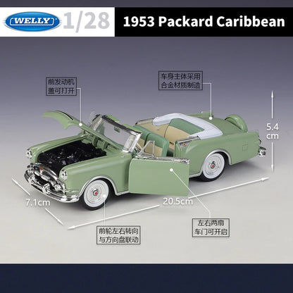 WELLY 1:28 Packard Caribbean Convertible Alloy Car Diecasts & Toy Vehicles Car Model Miniature Scale Model Car Toy For Children