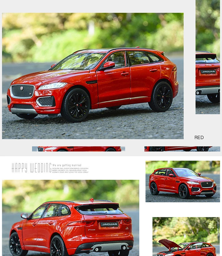 WELLY 1:24 Jaguar F-PACE SUV Alloy Car Model Diecasts & Toy Vehicles Collect Car Toy Boy Birthday gifts